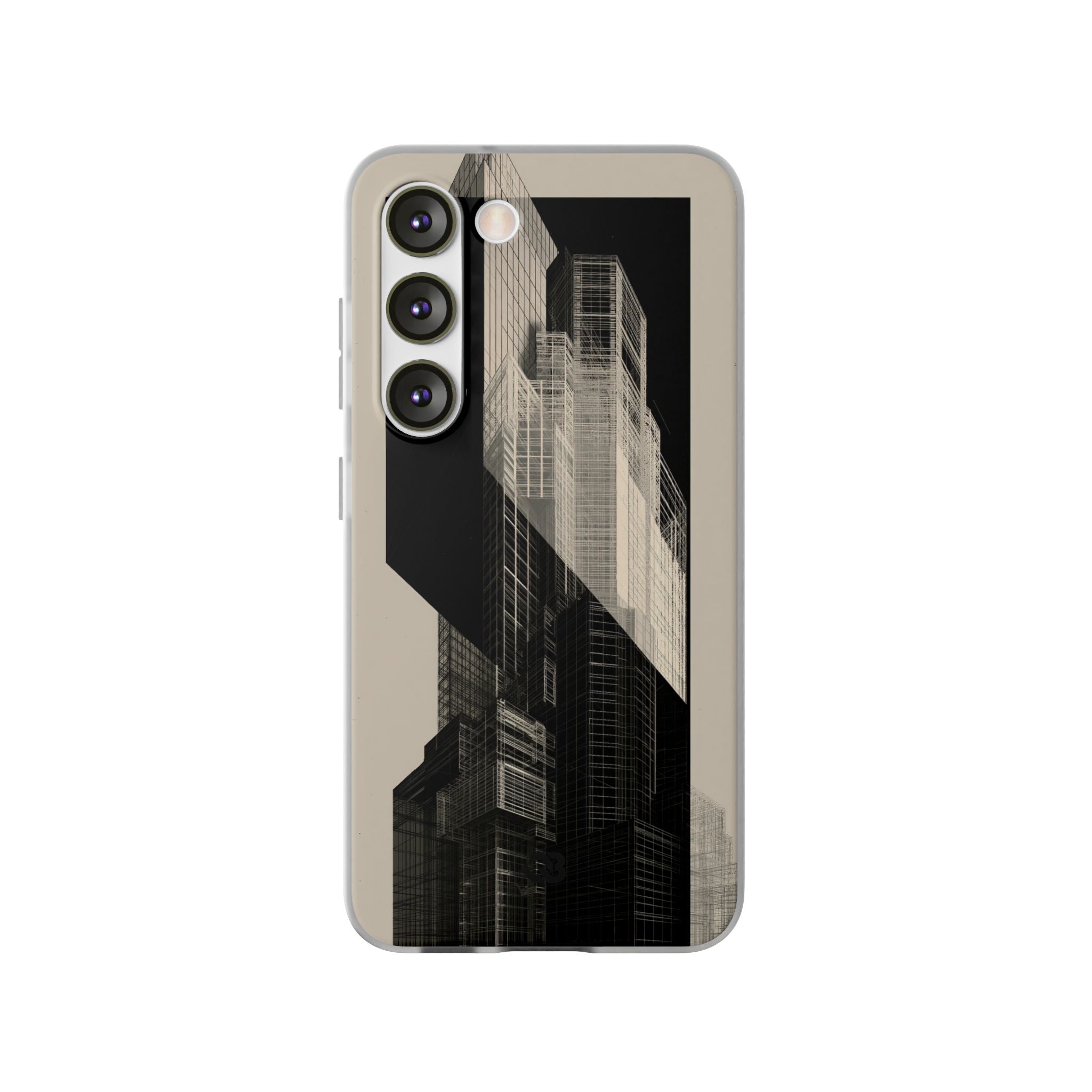 Beige Lite Phone Case for Samsung - Monolith Urban Grid