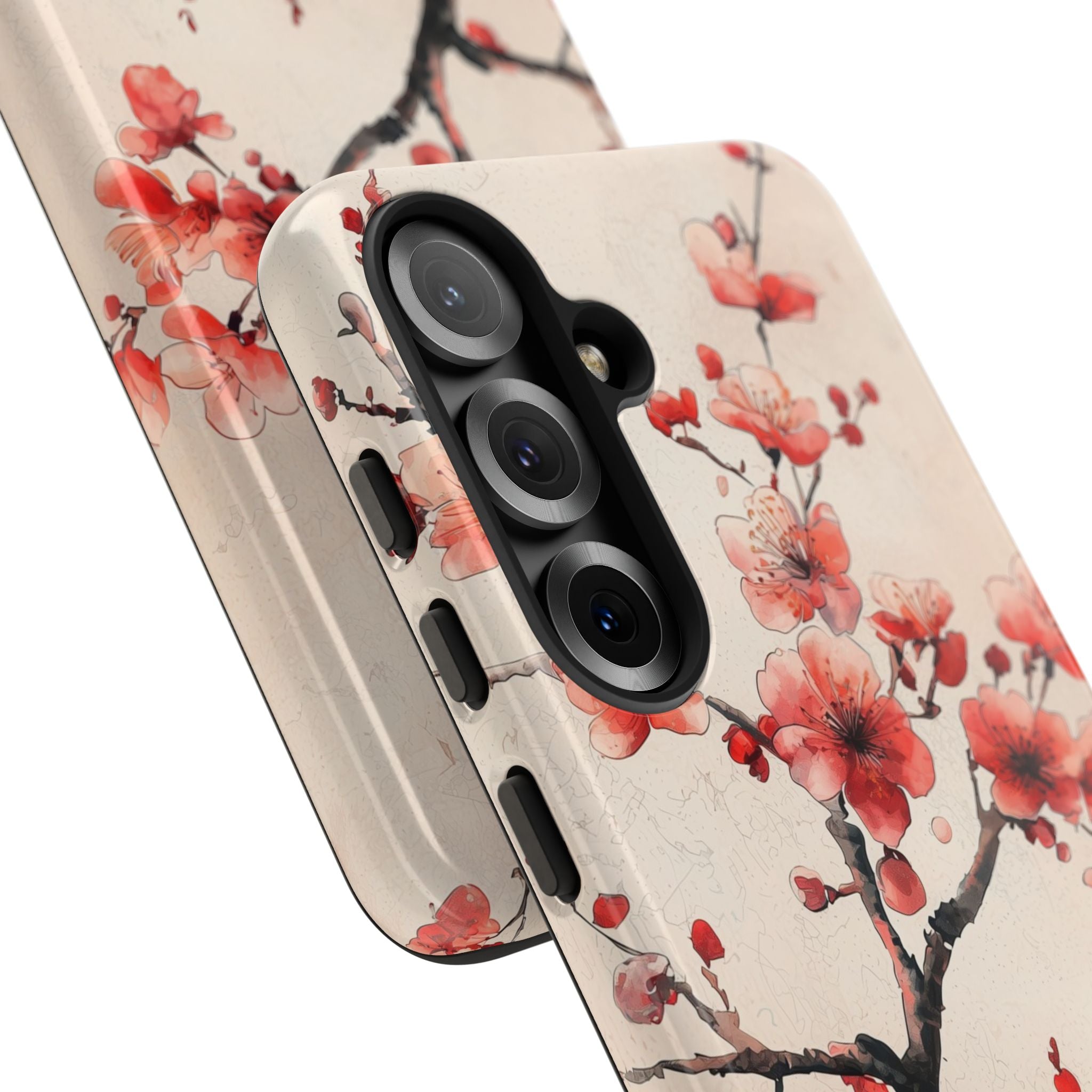 Crimson Silk Flora · Tough Phone Case for Samsung