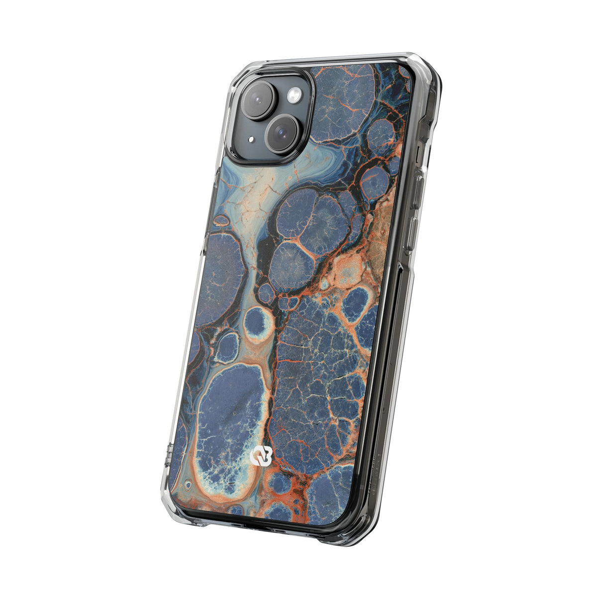 Astral Orb Resonance · Clear Impact Magnetic Phone Case for iPhone · Blue