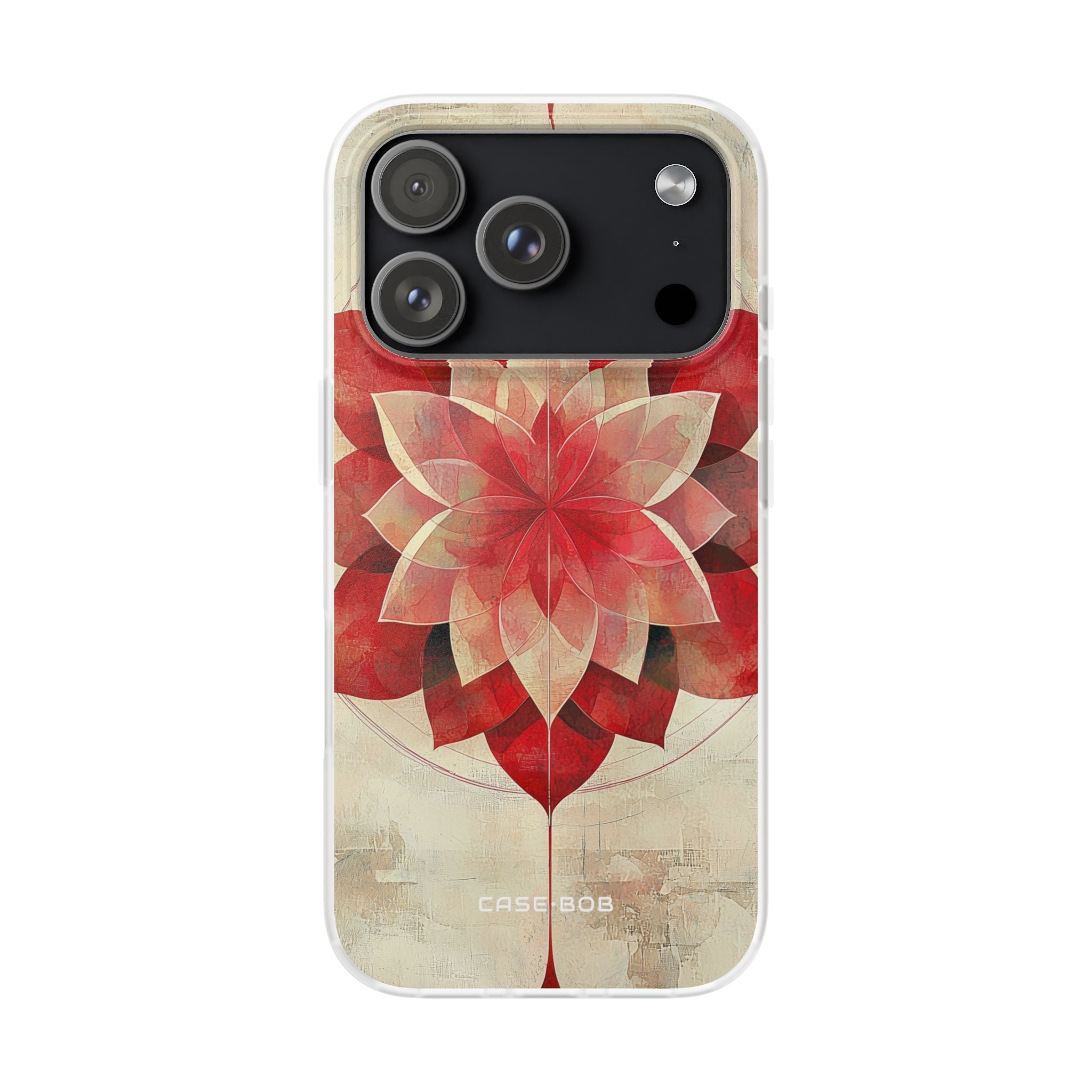 Crimson Bloom iPhone 17 Pro Case - Soft - CASE•BOB