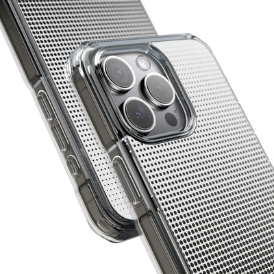 Black Impact MagSafe Phone Case for iPhone - Obsidian Halftone Flux