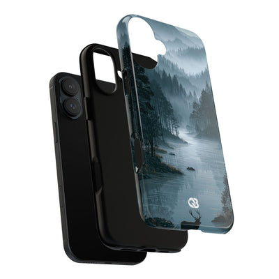 Silent Nordic Fjord · Tough Phone Case for iPhone · Blue