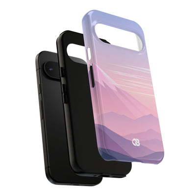 Purple Tough Phone Case for Google Pixel - Lavender Alpine Dawn