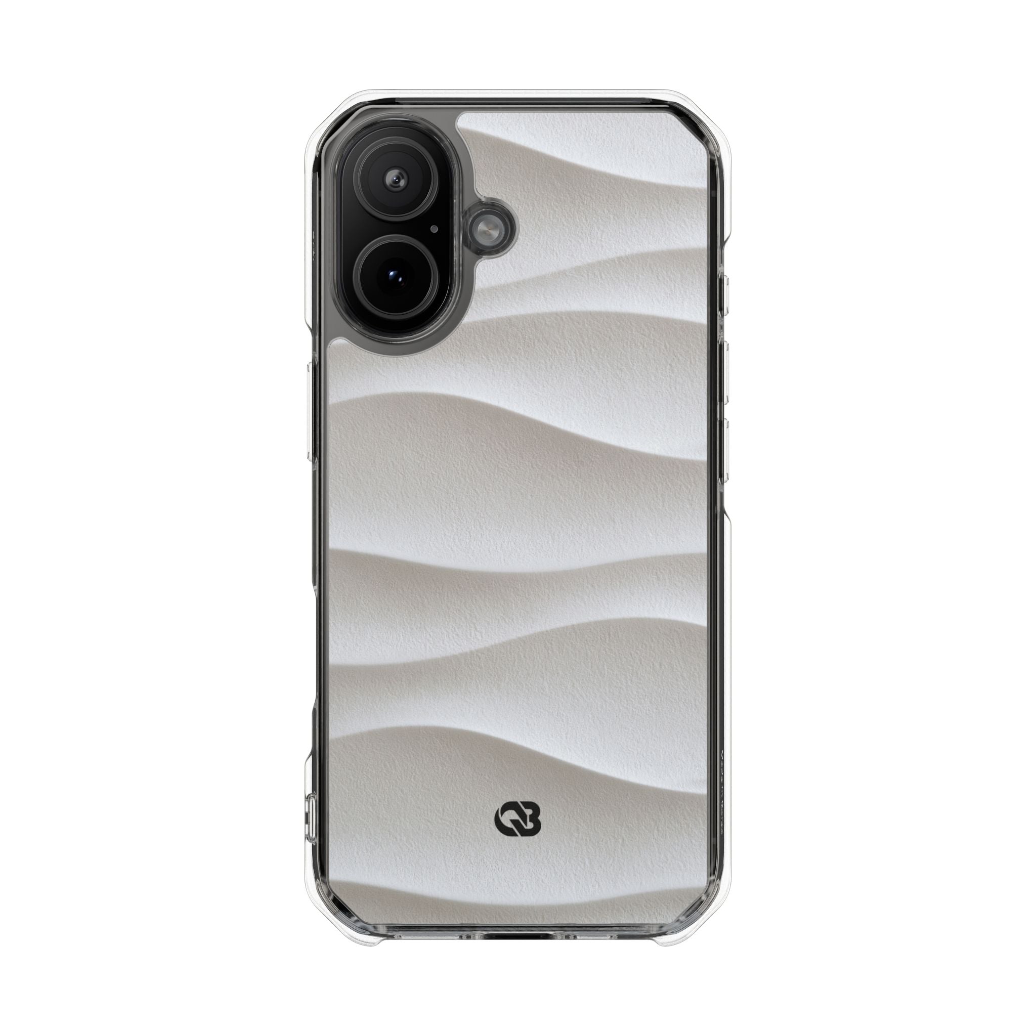 White Impact MagSafe Phone Case for iPhone - Arctic Flow Ridges