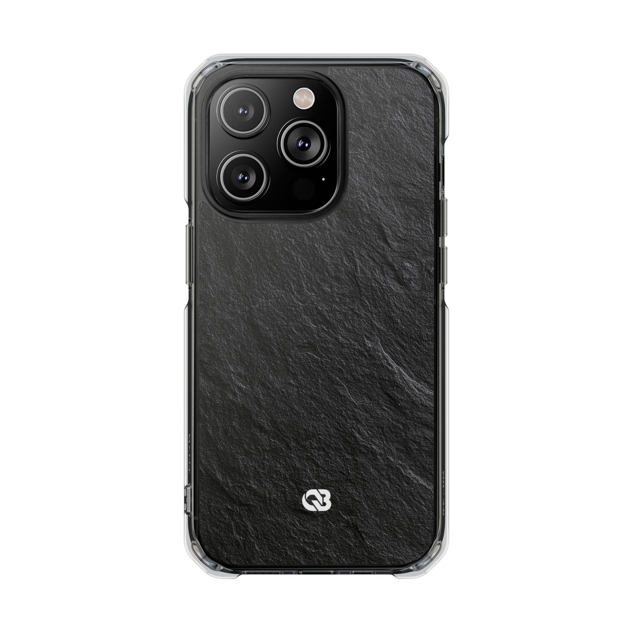 Black Impact MagSafe Phone Case for iPhone - Raw Obsidian Slate