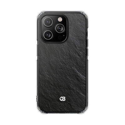 Black Impact MagSafe Phone Case for iPhone - Raw Obsidian Slate