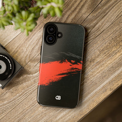 Crimson Raptor Noir · Tough Phone Case for iPhone · Black