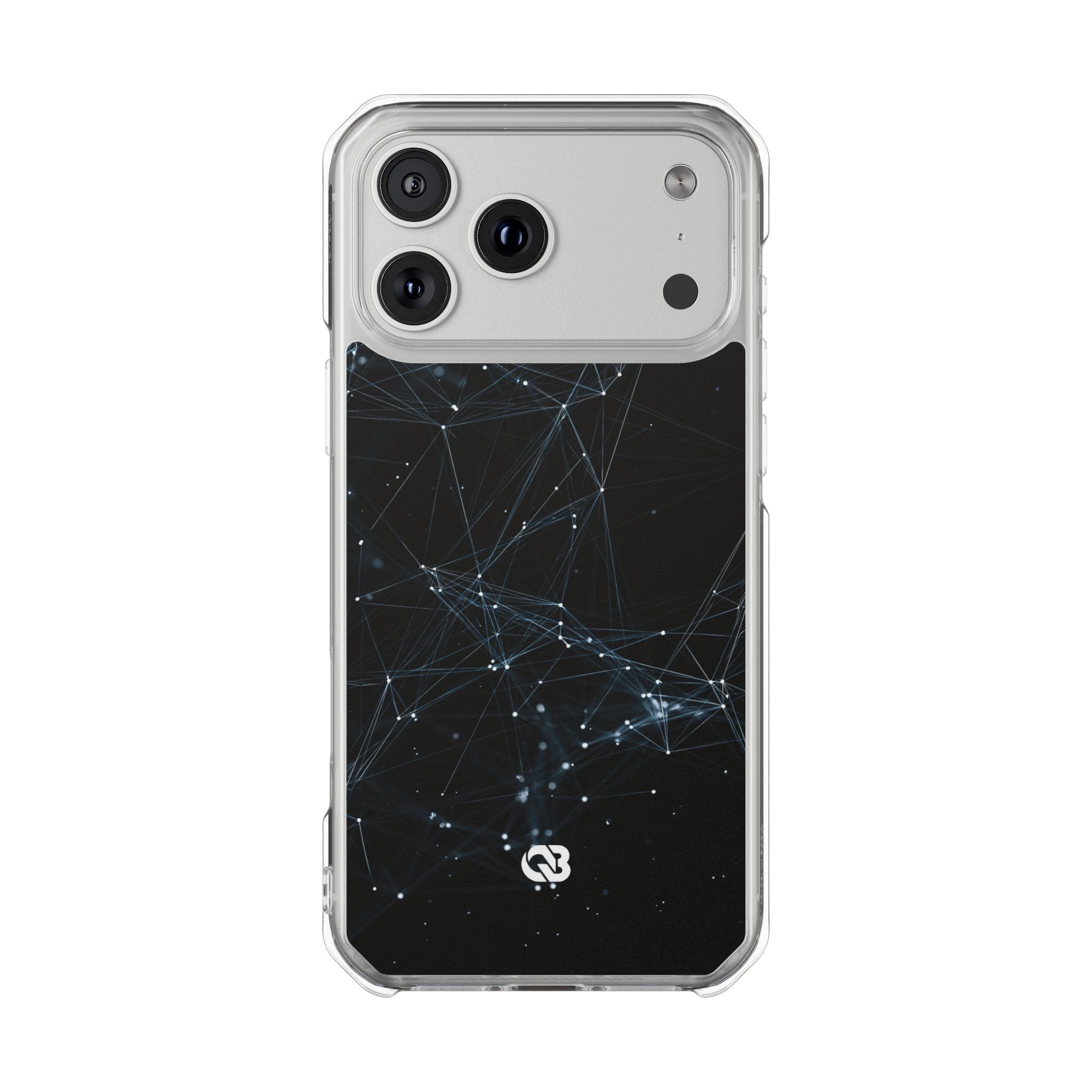 Black Impact MagSafe Phone Case for iPhone - Arctic Neural Mesh