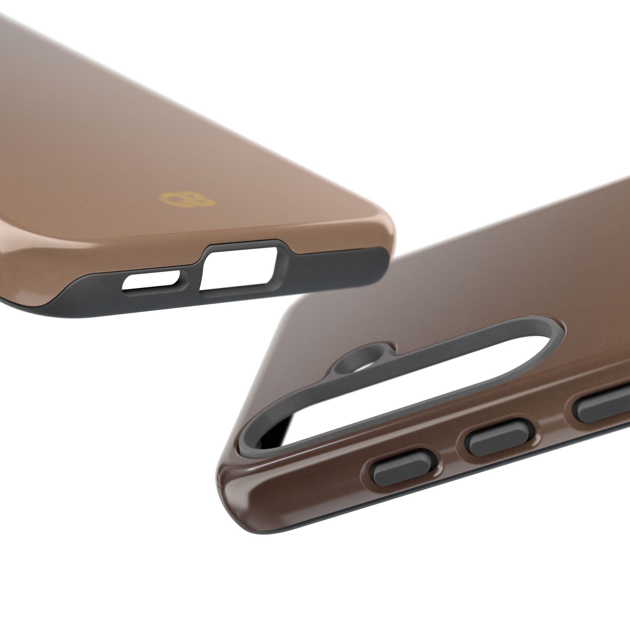 Brown Tough Phone Case for Samsung - Smoked Caramel Fade