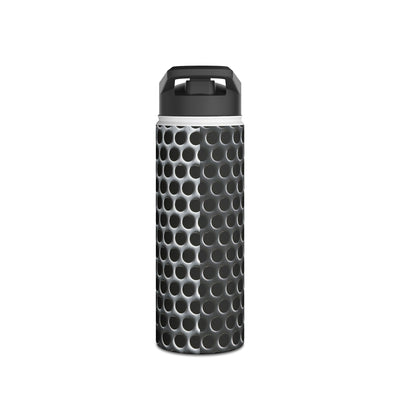 Brushed Perforated Steel · Insulated Water Bottle · Silver