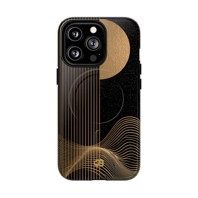 Lunar Topo Horizon · Tough 2.0 Magnetic Phone Case for iPhone · Black