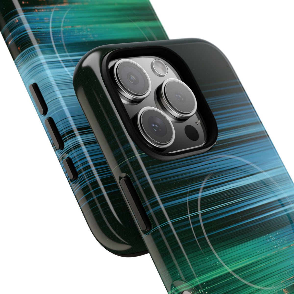 Digital Shoreline Drift · Tough 2.0 Magnetic Phone Case for iPhone · Teal