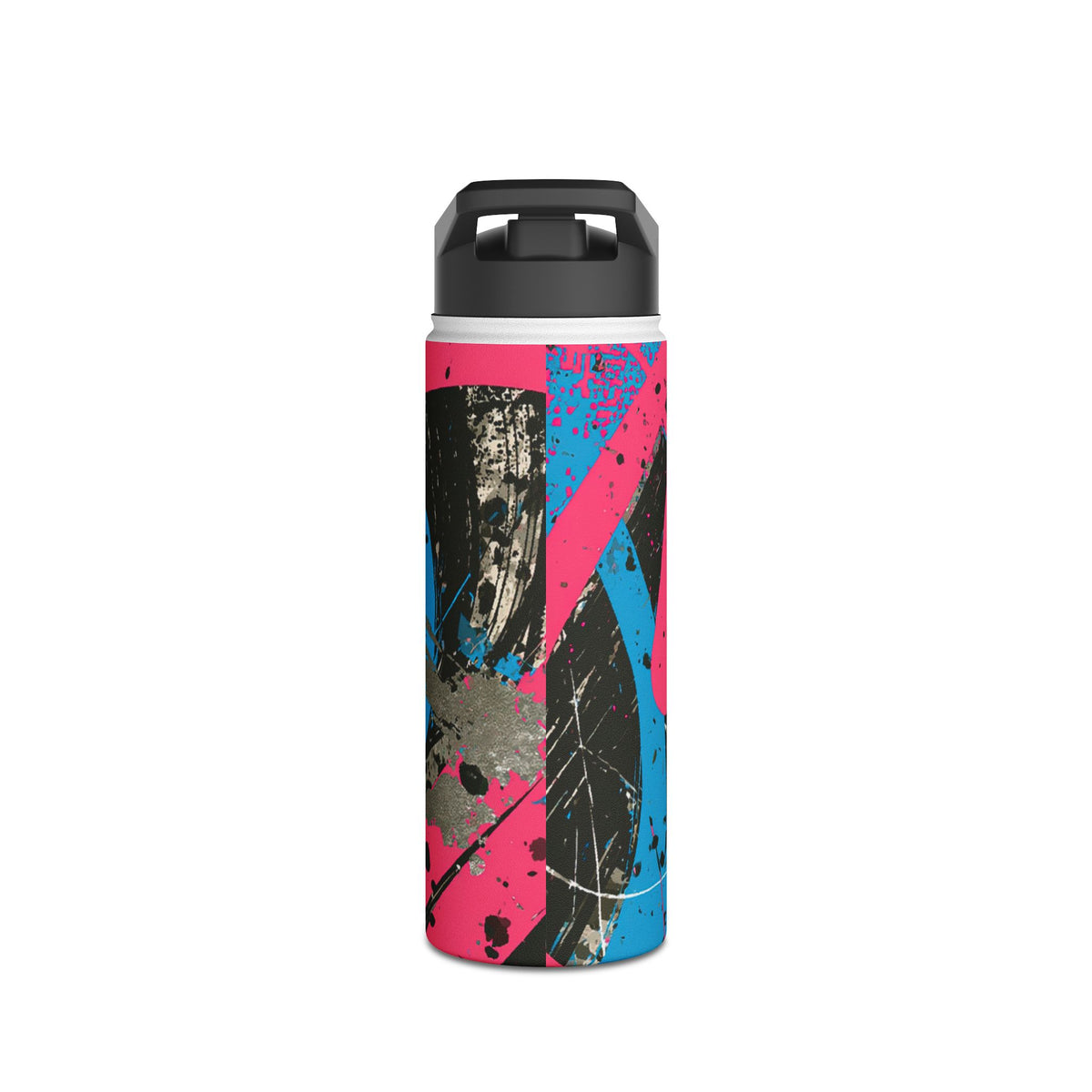 Cyber Splatter Flow · Insulated Water Bottle · Pink