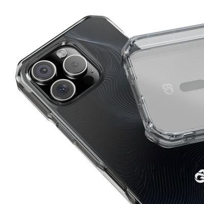 Black Impact MagSafe Phone Case for iPhone - Obsidian Ridge Flux