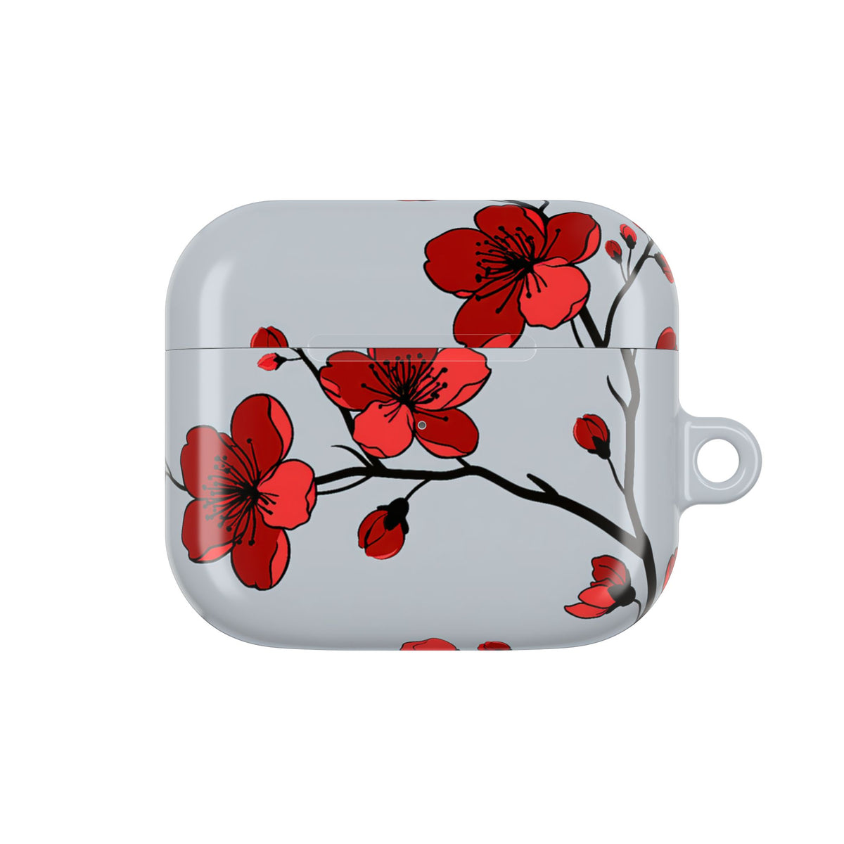 Scarlet Plum Blossom · Hard Case for AirPods & AirPods Pro · Red