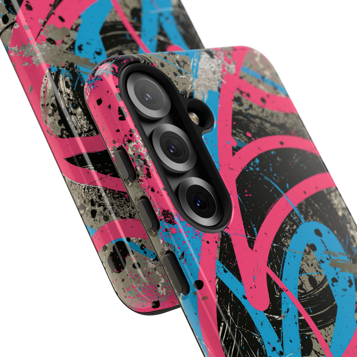 Cyber Splatter Flow · Tough Phone Case for Samsung · Pink