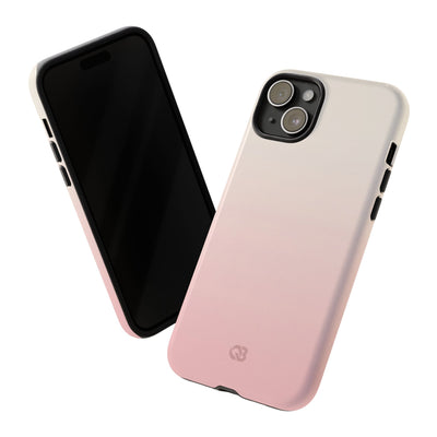 Pink Tough Phone Case for iPhone - Frosted Blush Horizon