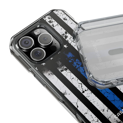 Blue Stripe Flag iPhone 16 Pro Case - Impact