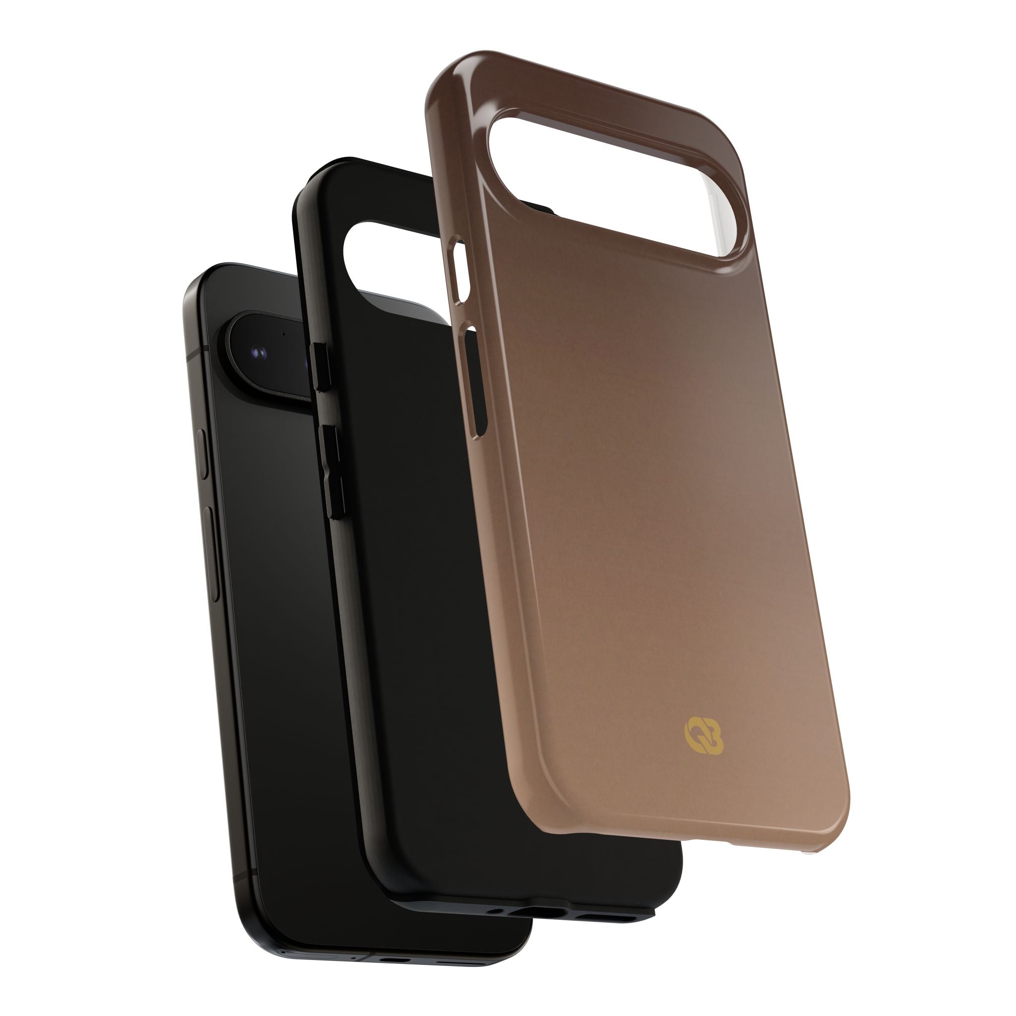 Brown Tough Phone Case for Google Pixel - Smoked Caramel Fade