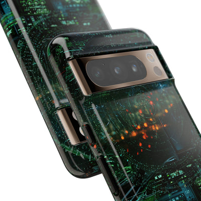 Tactical Avionics HUD · Tough Phone Case for Pixel ·  Green