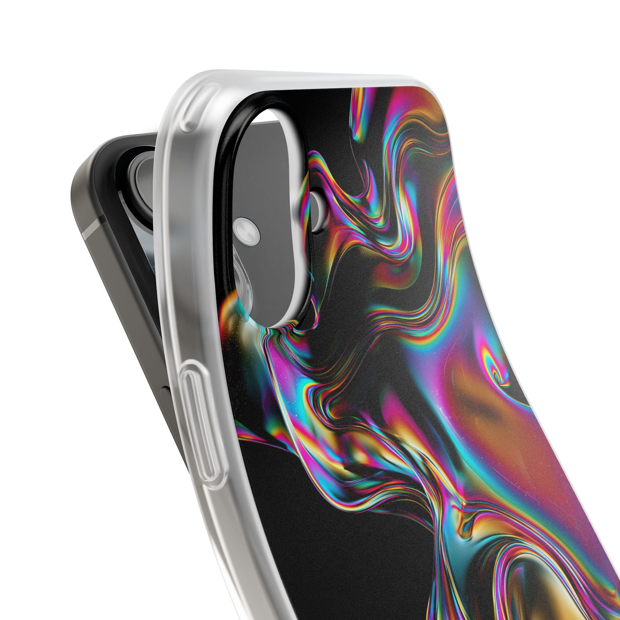 Purple Lite Phone Case for iPhone - Liquid Neon Chrome