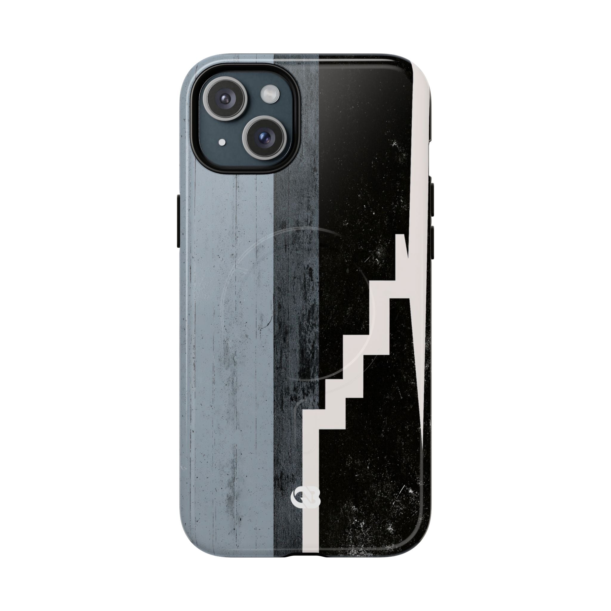Grey Tough 2.0 Magsafe Phone Case for iPhone - Industrial Concrete Void