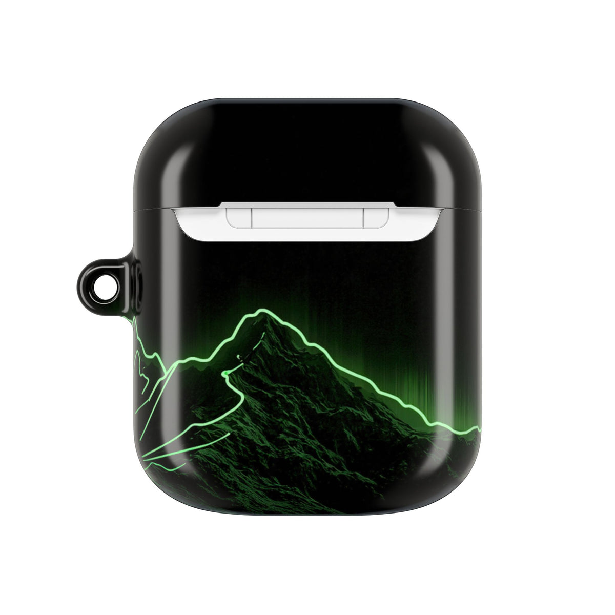 Nordic Mountain Contour · Hard Case for AirPods & AirPods Pro · Black