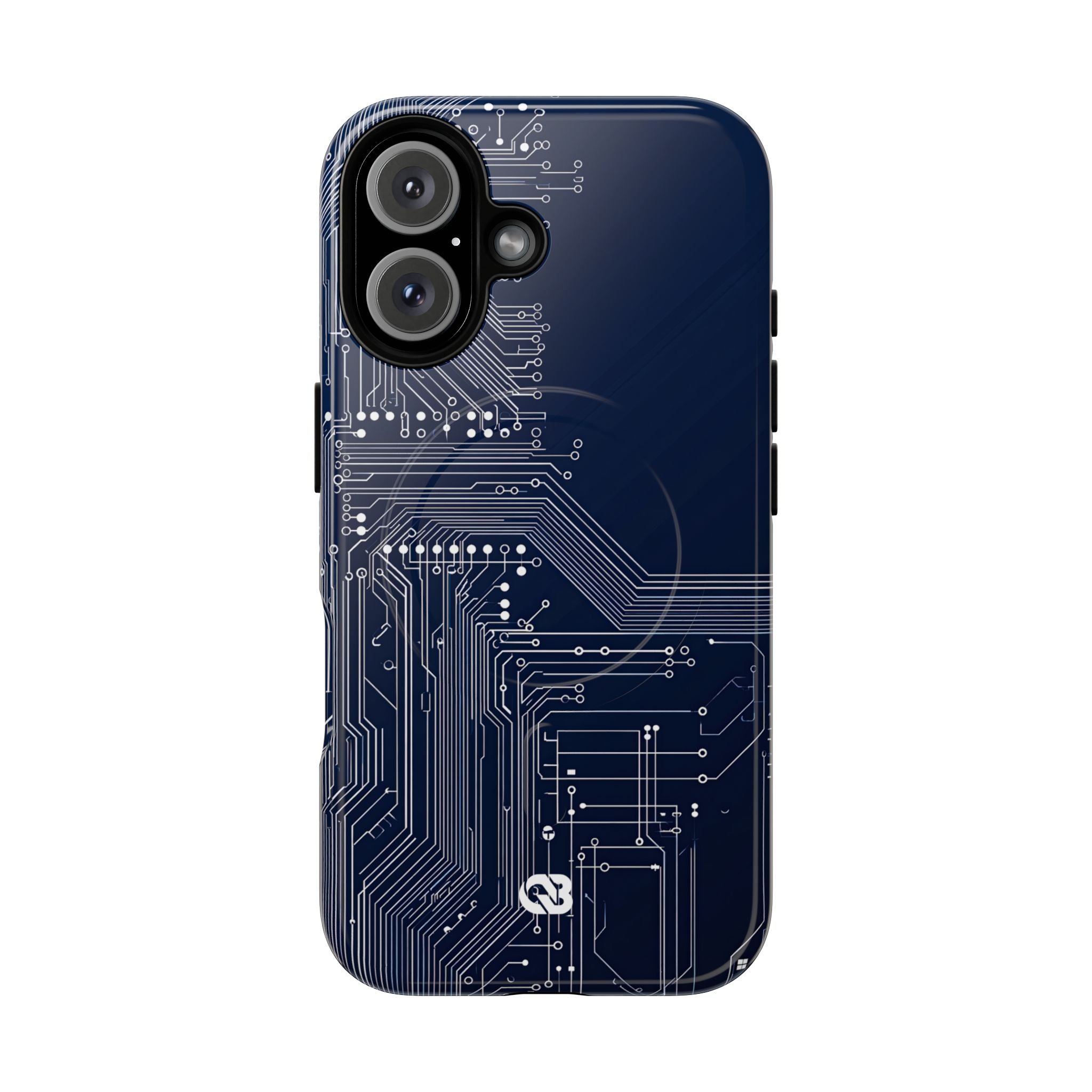 Blue Tough 2.0 Magsafe Phone Case for iPhone - Cobalt Data Stream