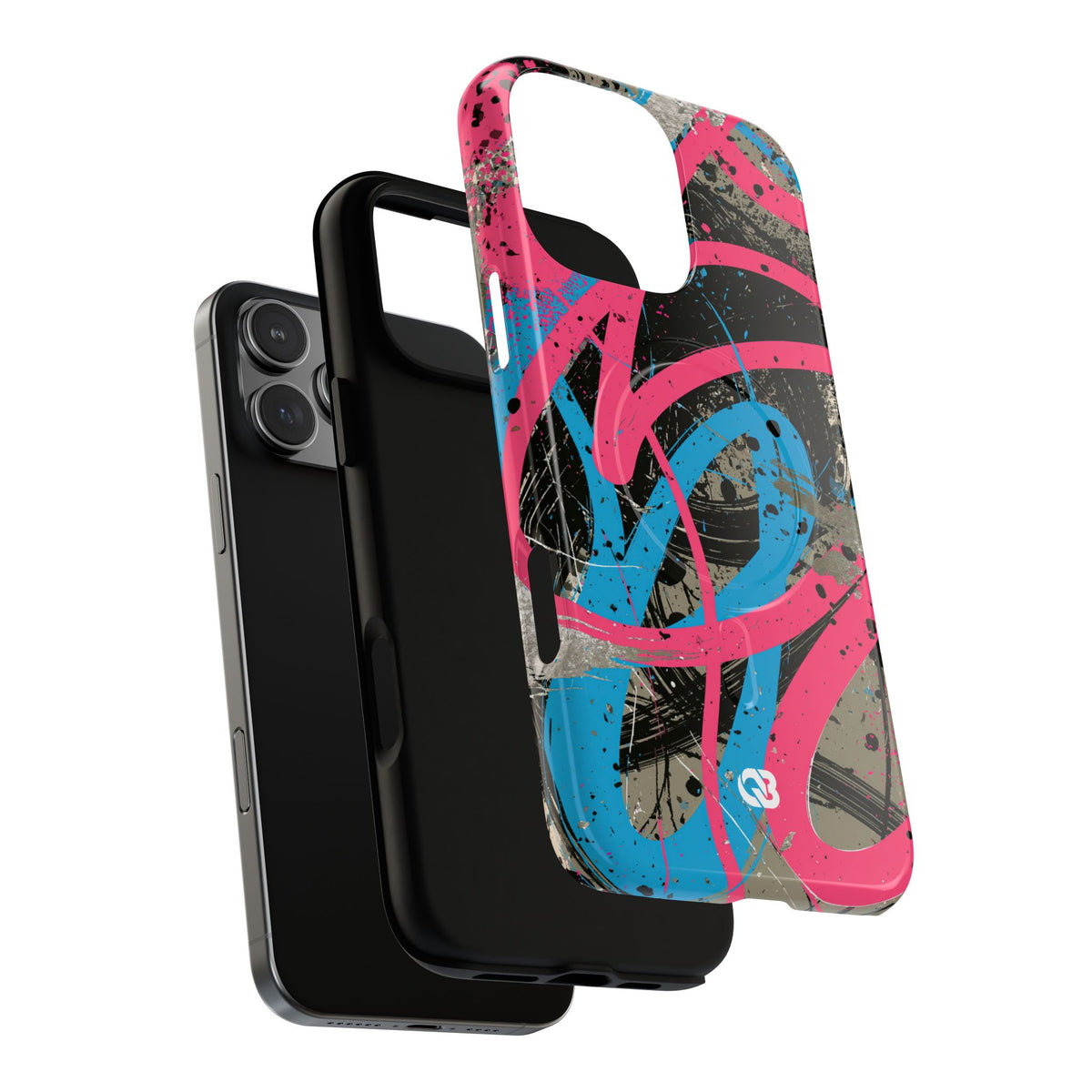 Cyber Splatter Flow · Tough 2.0 Magnetic Phone Case for iPhone · Pink