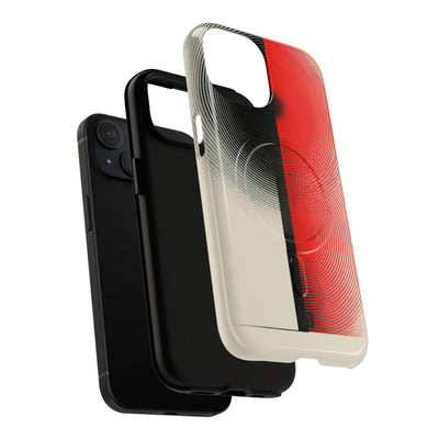 Red Tough 2.0 Magsafe Phone Case for iPhone - Split Signal Red