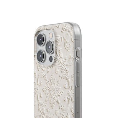 Sculpted Acanthus Relief · Lite Phone Case for iPhone ·  White