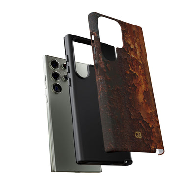 Orange Tough Phone Case for Samsung - Oxidized Iron Crust