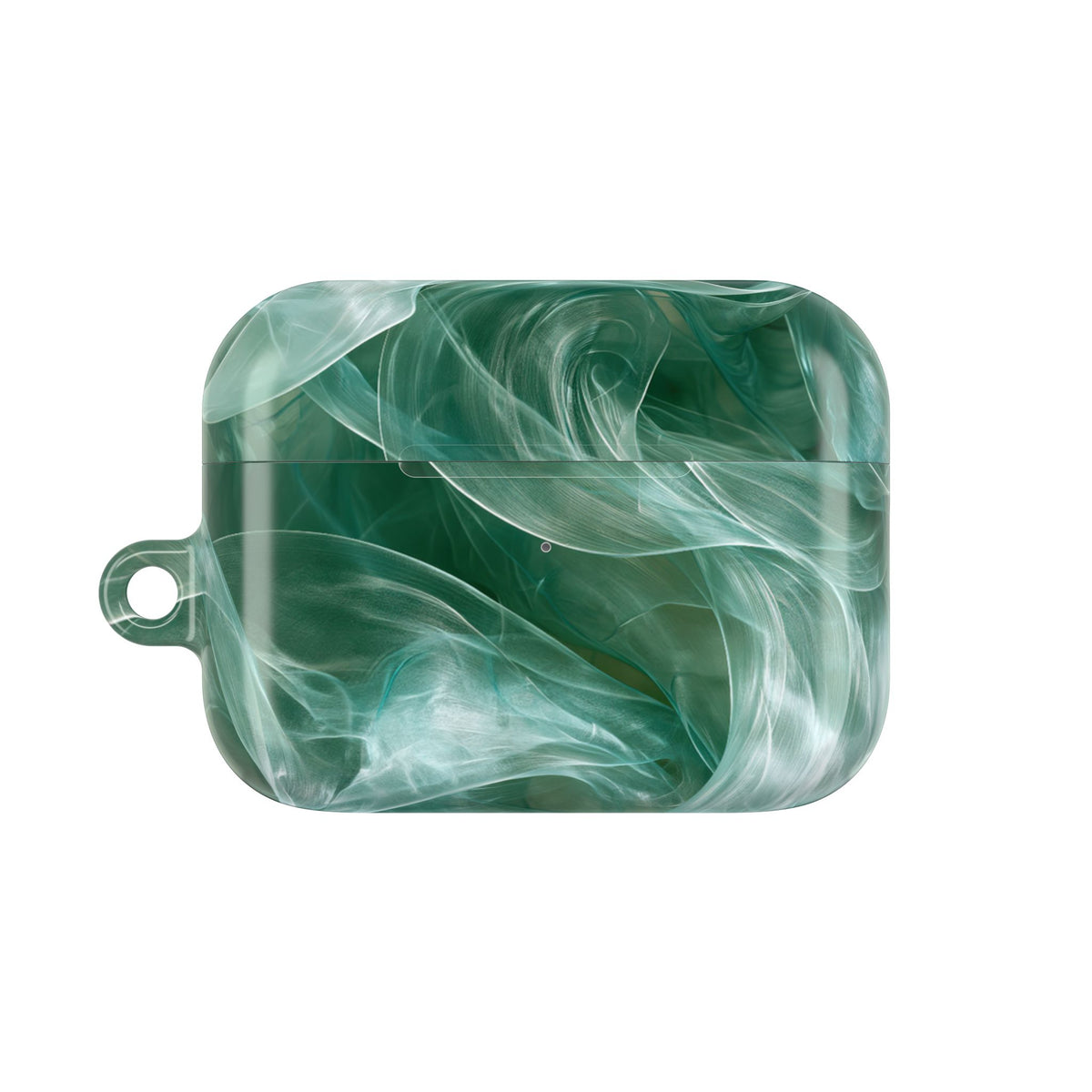 Translucent Aqua Flow · Hard Case for AirPods & AirPods Pro · Teal