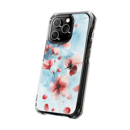 Pink Blossom Drift iPhone 14 Pro Skal - Impact