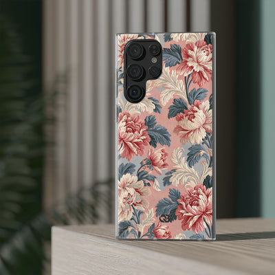 Blush Peony Jacquard · Lite Phone Case for Samsung · Pink