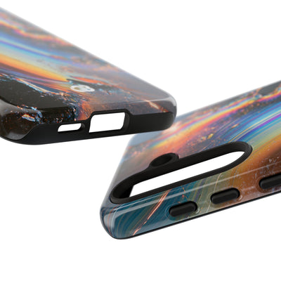 Prismatic Aura Flow · Tough Phone Case for Samsung · Blue