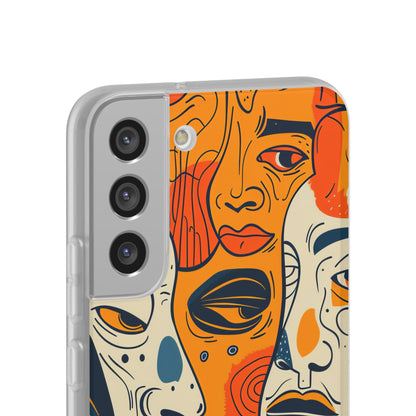 Tangled Faces Sunset Samsung S22 Plus Case - Soft