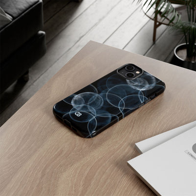 Blue Tough Phone Case for iPhone - Cyan Pulse Ripple