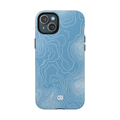 Glacial Basin Topo · Tough 2.0 Magnetic Phone Case for iPhone · Blue