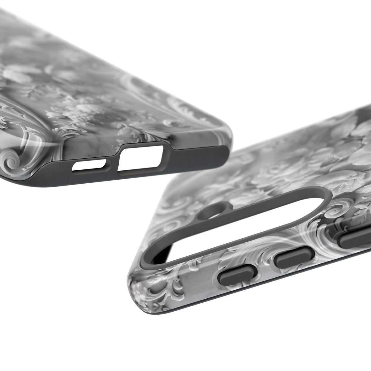 Rococo Marble Rose · Tough Phone Case for Samsung · White