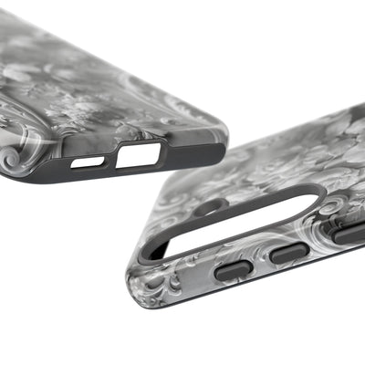 Rococo Marble Rose · Tough Phone Case for Samsung · White