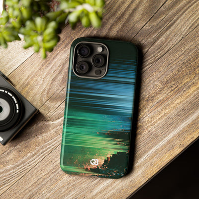 Digital Shoreline Drift · Tough Phone Case for iPhone · Teal