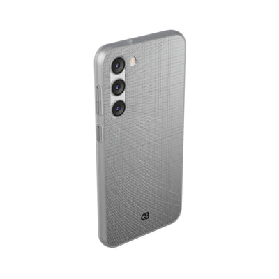 Grey Lite Phone Case for Samsung - Chrome Mesh Warp