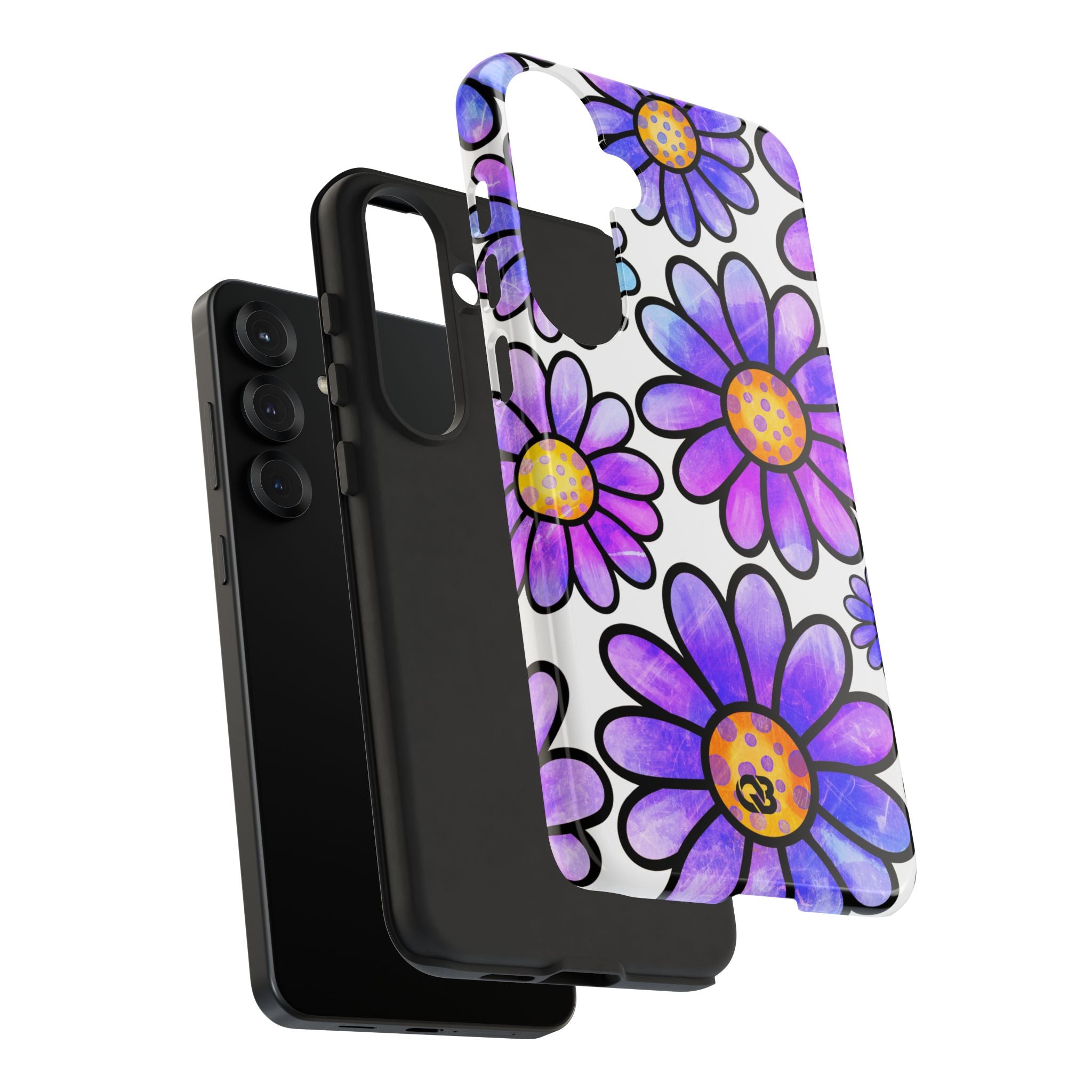 Violet Grunge Bloom · Tough Phone Case for Samsung