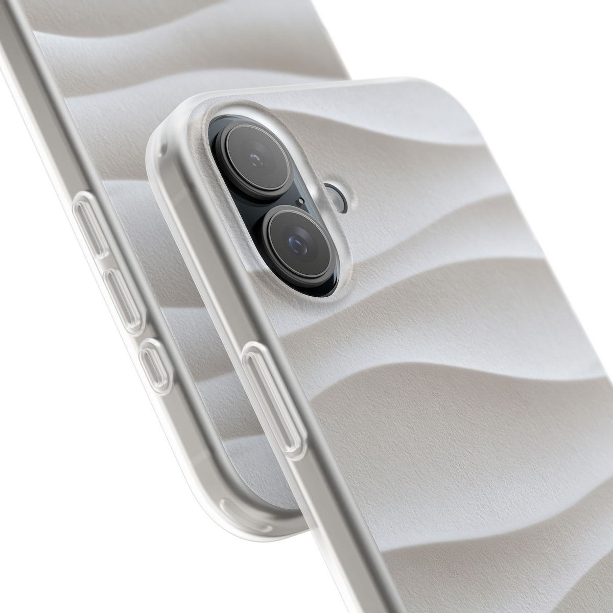 Sculpted Dune Relief · Lite Phone Case for iPhone ·  White