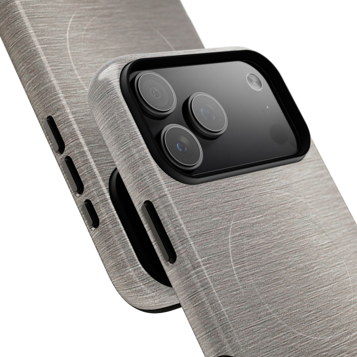 Brushed Silver Alloy · Tough 2.0 Magnetic Phone Case for iPhone · Silver