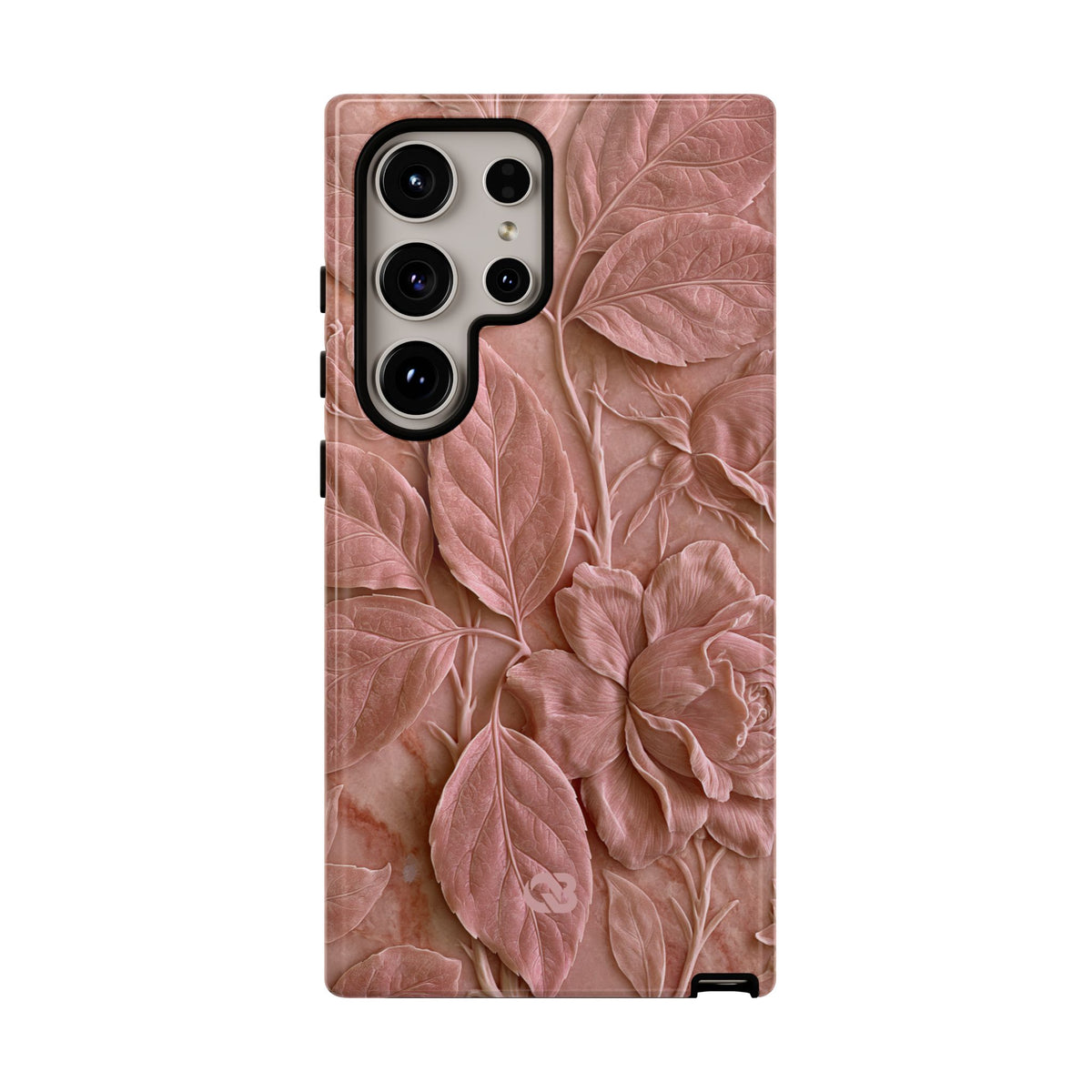 Blush Rose Relief · Tough Phone Case for Samsung · Pink