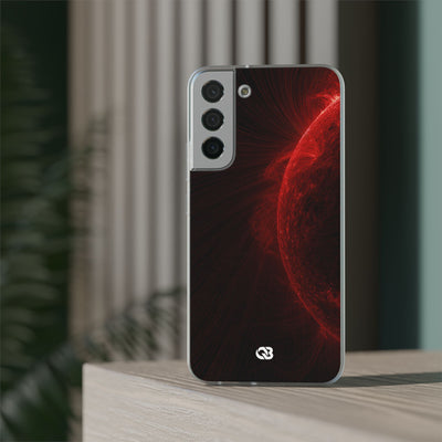 Red Lite Phone Case for Samsung - Solar Crimson Flare