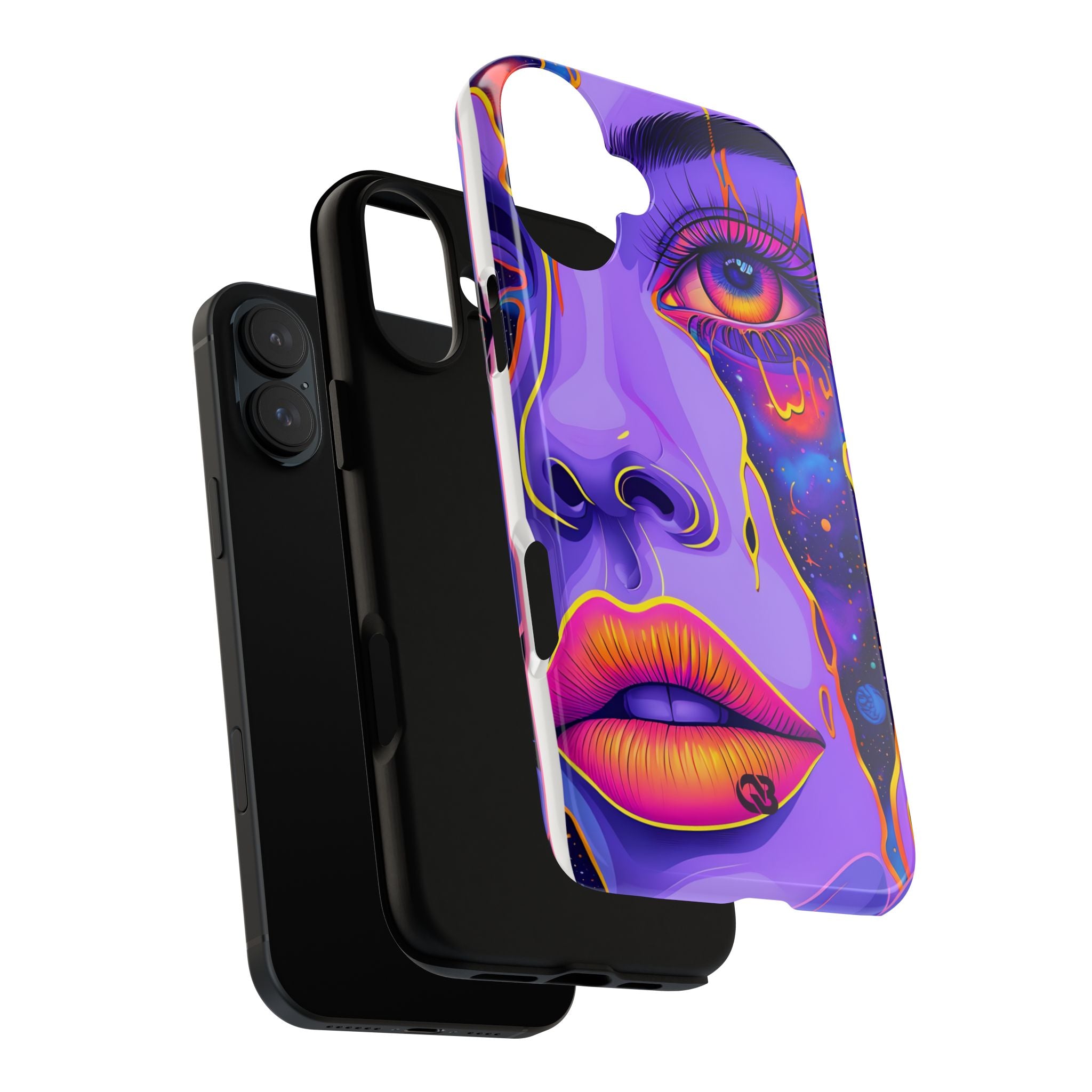 Violet Cosmic Gaze · Tough Custodia per iPhone