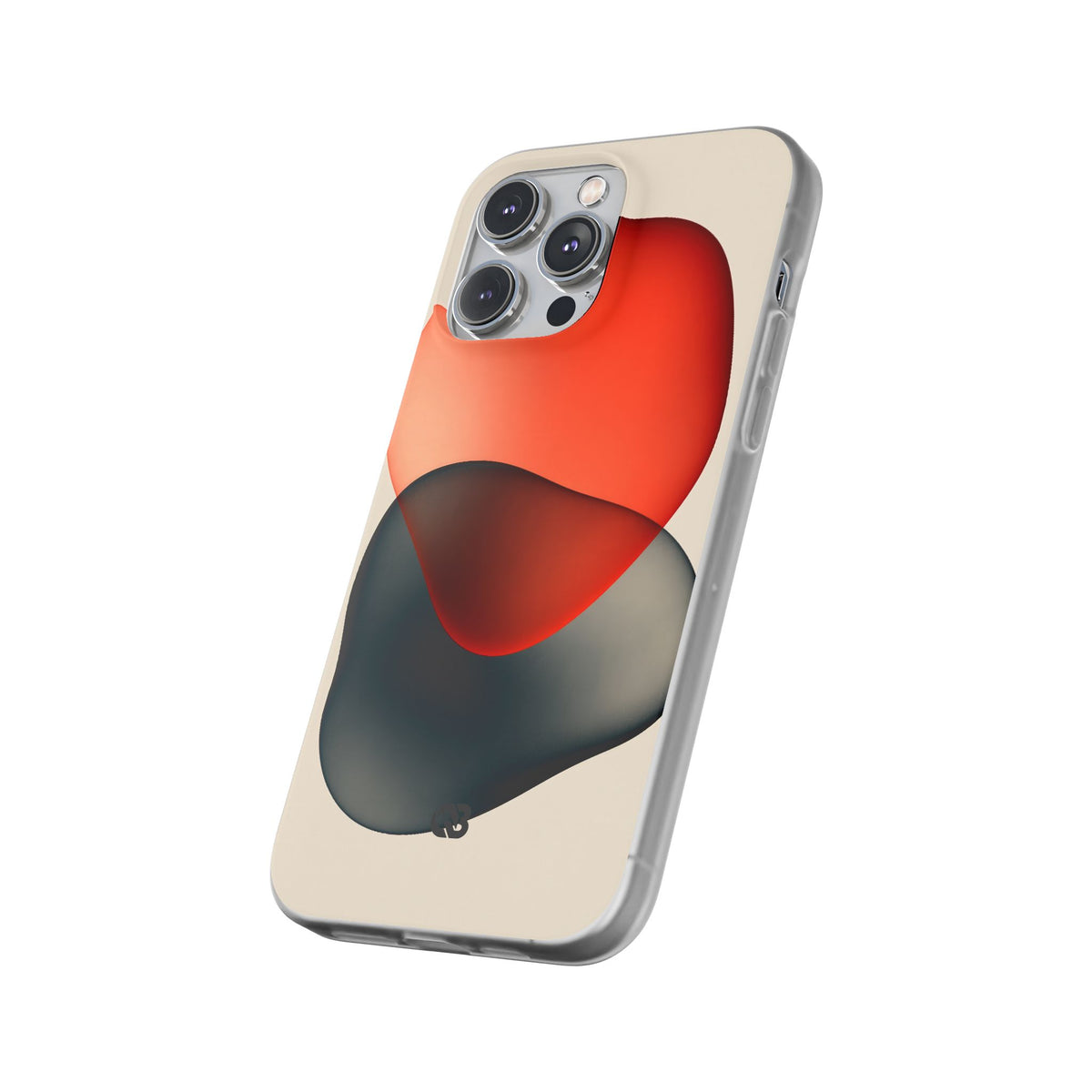 Translucent Crimson Form · Lite Phone Case for iPhone ·  Red